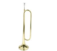 Kids Brass le Trumpet Set, B Key with 7C Mouthpiece for Band Orchestra Performance, Golden Color, for Students and Beginners