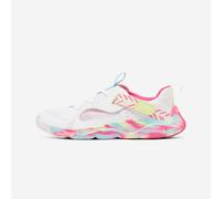 Kids’ Breathable Rip-tab Sports Shoes - Playful Summer White And Pink