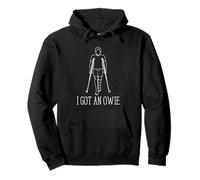 Kids Broken Bone Recovery Owie Cane Cast Injury Humor Style Pullover Hoodie