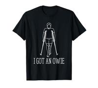 Kids Broken Bone Recovery Owie Cane Cast Injury Humor Style T-Shirt