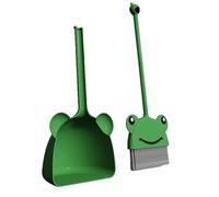 Kids Broom and Dustpan Set - Frog Theme Cleaning Toy Kit for Children | Lightweight Cleaning Set Educational Household Role Play Tool for Preschool Learning Housekeeping Skills
