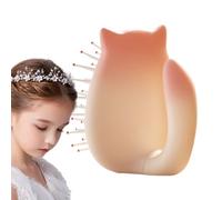 Kids Brush, Paddle Hairbrush Tool, 2.8x3.07in Air Cushion Comb, Anti Static Bristles, Portable Scalp Massager for Little Girls, Teens, School Mornings, Authentic Bedtime