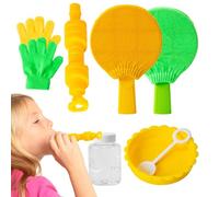 Kids Bubble Ball Toy - Durable Abs Mitt Set, Tapping Game Toy | Big Bouncing Bubble Kit with Soft-Touch Gloves, Skill-Building for Birthday Events, Kindergarten Class Games, Parks, or Backyard Fun