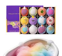 Kids Bubble Bath-Bombs - 12 Pack Scented Bath-Fizzers, Gentle Cleansing -Treats, Colourful Water Activated -Accessories | Girls Boys -Time Surprise Set for Celebrations Family Gatherings