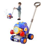 Kids Bubble Lawn Toy - 14cm Shape, Push Entertainment, Lightweight Play Device Colorful Lights, Rolling Bubble Maker Cart, School Imaginative Development Gear | Generator For Home Adventures