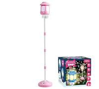Kids Bubble Machine Torch, 43" Automatic Bubble Maker with Colourful Lights & Music, Detachable Handheld Wand, 4 Adjustable Heights, Outdoor Garden Toys for Kids Party Wedding (Pink)