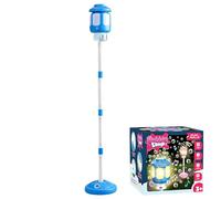 Kids Bubble Machine Torch, 43" Automatic Bubble Maker with Colourful Lights & Music, Detachable Handheld Wand, 4 Adjustable Heights, Outdoor Garden Toys for Kids Party Wedding (Blue)