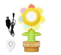 Kids Bubble Machine,Waving Sunflower Car Decoration - USB Rechargeable RC Bubble Blower For Outdoor Holidays Park Camping Patio Pool Birthday And Vacation