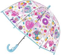 Kids Bubble Umbrella - Transparent Dome Canopy for Children's Safety | Windproof & Auto-Open Design | Toddler Umbrella for Girls & Boys (Blue Candy)