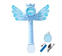Kids Bubble Wand - Rechargeable Cosplay Prop,Lighted Kids Bubble Blower,for Boys Preschoolers 3-8 Years Old Masquerade Costume Travel Playground Party Birthday