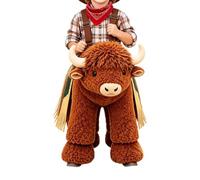 Kids Bull Rider Costume with Adjustable Straps for Stage Performance | Authentic Bull Riding Outfit Featuring Adjustable Straps for Kids to Experience Fun Western Cowboy Dress Up Activities