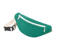 Kids Bumbag, Canvas Fanny Pack for Kids Crossbody Waist Bag for Unisex Toddler Boys Girls (Green)