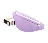 Kids Bumbag, Canvas Fanny Pack for Kids Crossbody Waist Bag for Unisex Toddler Boys Girls (Purple)