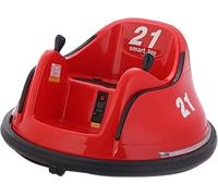 Kids Bumper Car, 360-Degree Rotation Spin Children's Waltzer Cars with Dual Joystick, Remote Control, Colorful Flashing Lights and Music, Battery Powered Ride on Toy for Boys Girls (Red)