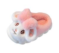 Kids Bunny Toddler Slippers Boys Girls Winter Plush Warm Anti-Slip Soft Children Cute Cartoon Fluffy Funny House Shoes Rabbit Slippers For Girls