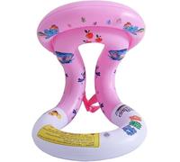 Kids Buoyancy Aid Vest: Inflatable Safety Swim Vest with Double Air Chambers & Adjustable Buckle for Pool & Beach, Age 3-6, S-Pink