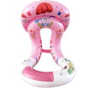 Kids Buoyancy Aid Vest: Inflatable Safety Swim Vest with Double Air Chambers & Adjustable Buckle for Pool & Beach, Age 6-13, M-Pink