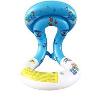 Kids Buoyancy Aid Vest: Inflatable Safety Swim Vest with Double Air Chambers & Adjustable Buckle for Pool & Beach, Age 3-6, S-Blue