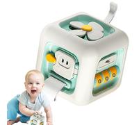 Kids Busy Activity Cube - Early Development Learning Fine Motor Skills Travel Game - Busy Activity Board Cube Travel | for Boys Girls Birthday Holiday Festive Airplane Classroom