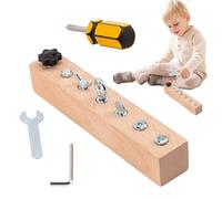 Kids Busy Toy - Fine Motor Skills Training - Wooden Screw Driver Activities Tools | for Over 3 Years Old Boys Girls Yard Living Room Bedroom Travel Kindergarten