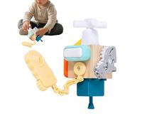 Kids Busy Toy, Wooden Educational Training, Early Learning Activity Cube, for Cradle Living Room Kindergarten Travel Car Rides Boys Girls Young Child