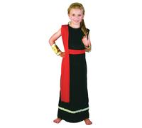 Kids Caesar Costume Girls Roman Toga Boys Greek Egyptian Fancy Dress Outfit
