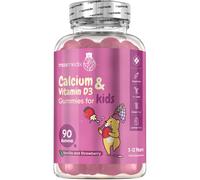 Kids Calcium & Vitamin D3 Gummies - 90 Veg Gummies - Age 3-12