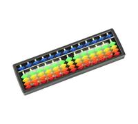 Kids Calculation Learning Abacus 13 Bright Colored Rows Smooth Bead Movement Lightweight ABS Construction School Home Math Practice Equipment Slide Beads Abacus Tool