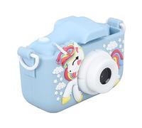 Kids Camcorder, Dual Lens Digital Camera Toy 1080P Cute Case for Boys Girls for Home (Blue)