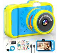 Kids Camera, 1080P 48MP Front Selfie for Kids, 3.5" Large Screen Toy Camera, 10X Zoom on Cameras Birthday Gift for Boys Girls Age 2 3 4 5 6 7 8 9 10