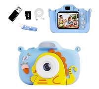 Kids Camera, 1080P 48MP Front Selfie Toddler Camera, 2.4 inch Big Screen Toy Camera, 8X Zoom in Chritmas Birthday Gift Cameras for Kids Boys Girl Age 2 3 4 5 6 7 8 9 10 11 12, Blue
