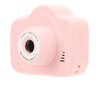 Kids Camera, 1920x1080 2000W Front Rear Digital Video Camcorder Camera with Flash Light, Digital Video Camera for Children, 28 Photo Stickers, Support 32G SD Card (Pink)