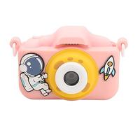 Kids Camera, 2 Inch HD IPS Screen 20MP Portable Digital Mini Child Selfie Camera, Pink Astronaut Toddler Digital Camera for Christmas Birthday Gifts