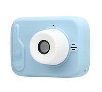 Kids Camera 20MP Dual Front Rear Cameras AI Intelligent Face Recognition Digital Video Camera for Toddlers with Flash Light for Outdoor Use (Blue)