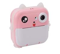 Kids Camera, 24MP KidsPrint Camera, USB Charging, 2.4in Display,Coloring, AI Face Recognition, Intelligent Photo, Excellent Gift (Pink)