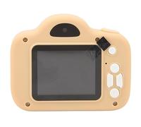 Kids Camera, 2in IPS Screen 20MP 1080P Dual HD Lenses USB Charging Digital Video Camera Timed Photo ABS Plastics Silicone Odorless Kids Selfie Camera for Children (Yellow)