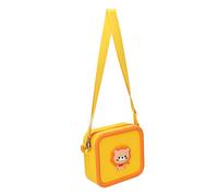 Kids Camera Bag, Cute Camera Case, Toddlers Camera Organizer, Portable Shoulder Bag, Large Capacity Carrying Bag, Shockproof Storage Box for Girls Boys (Yellow Lion)