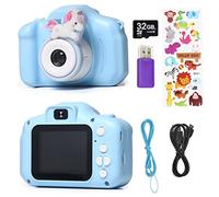 Kids Camera, Christmas Birthday Gifts for Boys Age 3-9, HD Digital Video Cameras for Toddler, Portable Toy for 3 4 5 6 7 8 Year Old Boy with 32GB SD Card(Blue)