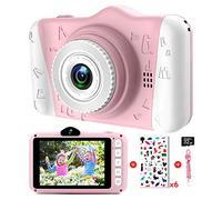 Kids Camera - Digital camera for kids with 3.5 inch Large Screen 1080P HD 12MP Built-in 32GB SD Card USB Rechargeable Selfie Camera for Girls Boys Birthday Christmas New Year Gifts Children Toys Pink