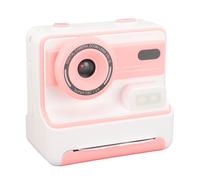 Kids Camera Instant Print, 1080P 48MP Dual Lens Kids Instant Cameras That Print Photos, 2.4 Inch IPS Screen Photo Video Camera with 16X Digital Zoom Flash Timing Function (Pink)