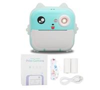 Kids Camera Instant Print, 24MP 1080P Multi Zoom Thermal Print Digital Camera, Portable 12 Screen Mini Print Camera for 4 5 6 7 8 9 Year Old Boys Girls (Blue)