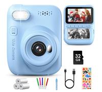 Kids Camera Instant Print 3.0'' Screen, Girls & Boys Age 3-12