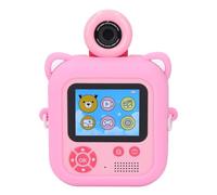 Kids Camera Instant Print, 48MP&1080P Kids Digital Camera with Silicone Cover & 2 Rolls Print Paper, Christmas Birthday Gifts for 4 5 6 7 8 9 10 11 12 Years Old Girls Boys (Pink)