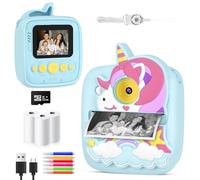 Kids Camera Instant Print, 48MP Instant Camera for Kids 3-10 Year Old Girls Boys Toys, Christmas Birthday Present Gift for Kids Age 3 4 5 6 7 8 9 Year Old Boys Girls