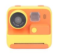 Kids Camera Instant Print, 48MP Selfie Video Digital Camera with Zero Ink Print Paper, Built in Fill Light Instant Camera with Lanyard & Sticker for Kids, Girls Boys, Toddlers Gift (Bright Yellow)