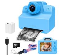 Kids Camera Instant Print Cameras for Kids 3-12 Years Old Girl Christmas Birthday Gifts, Portable Kid Toddler Digital Travel Printing Camera Toy That Prints Pictures Instantly with 3 Rolls Paper