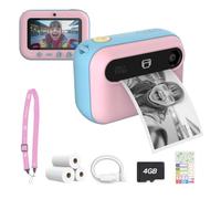 Kids Camera Instant Print myFirst Insta 20 Dual Lens Selfie Digital Camera for Kids with No Ink with Thermal Paper Printing Included (Cotton Candy Mix)