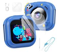 Kids Camera Kids Smart Camera Toys with Dual Camera Children’s Camera with Learning Games Digital Video Camera for Toddler Christmas Birthday Gifts for Girls Ages 3-12 (Blue)