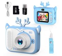 Kids Camera Toddler Digital Camera for Ages 3-12 Boys Girls, Christmas Birthday Gifts, Kids Digital Camera for Birthday Gifts, Selfie Camera for Kids, Toys Gifts (Blue)