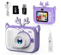 Kids Camera Toddler Digital Camera for Ages 3-12 Boys Girls, Christmas Birthday Gifts, Kids Digital Camera for Birthday Gifts, Selfie Camera for Kids, Toys Gifts (Purple)